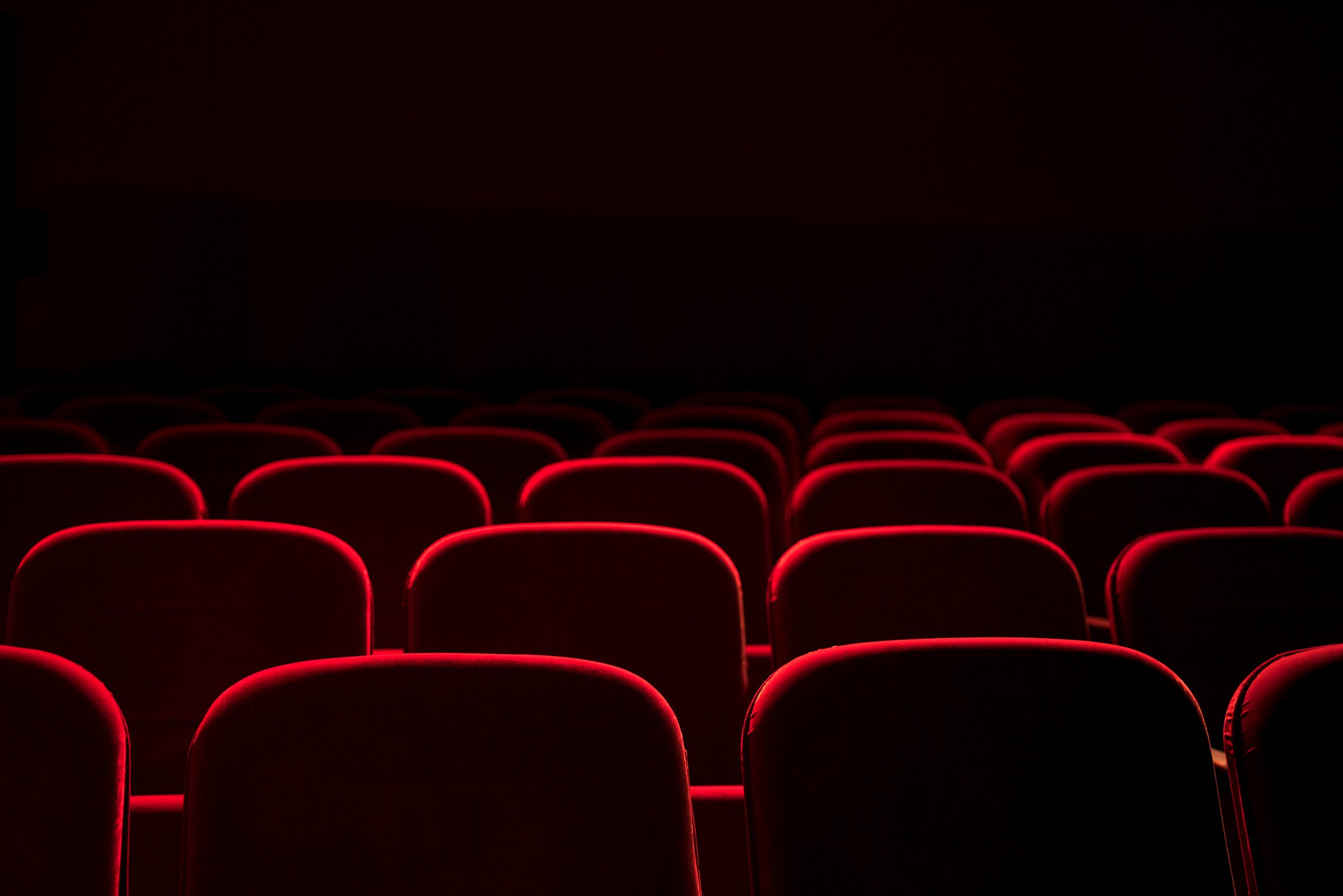 Cinema / theater red seats background